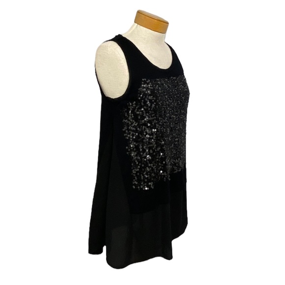 Simply Vera Vera Wang Black tank with sequins Small - Picture 4 of 8